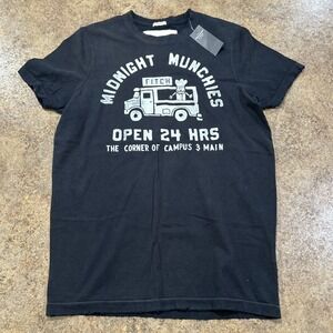 Y2k Abercrombie & Fitch Men's Muscle Black  Distressed Midnight Munchies NWT L